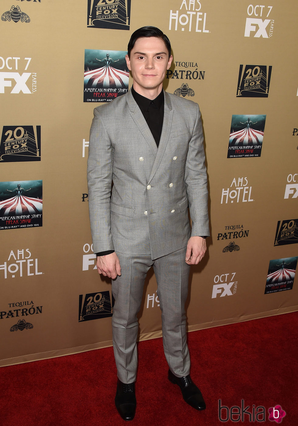 Evan Peters en la presentación de 'American Horror Story:Hotel'