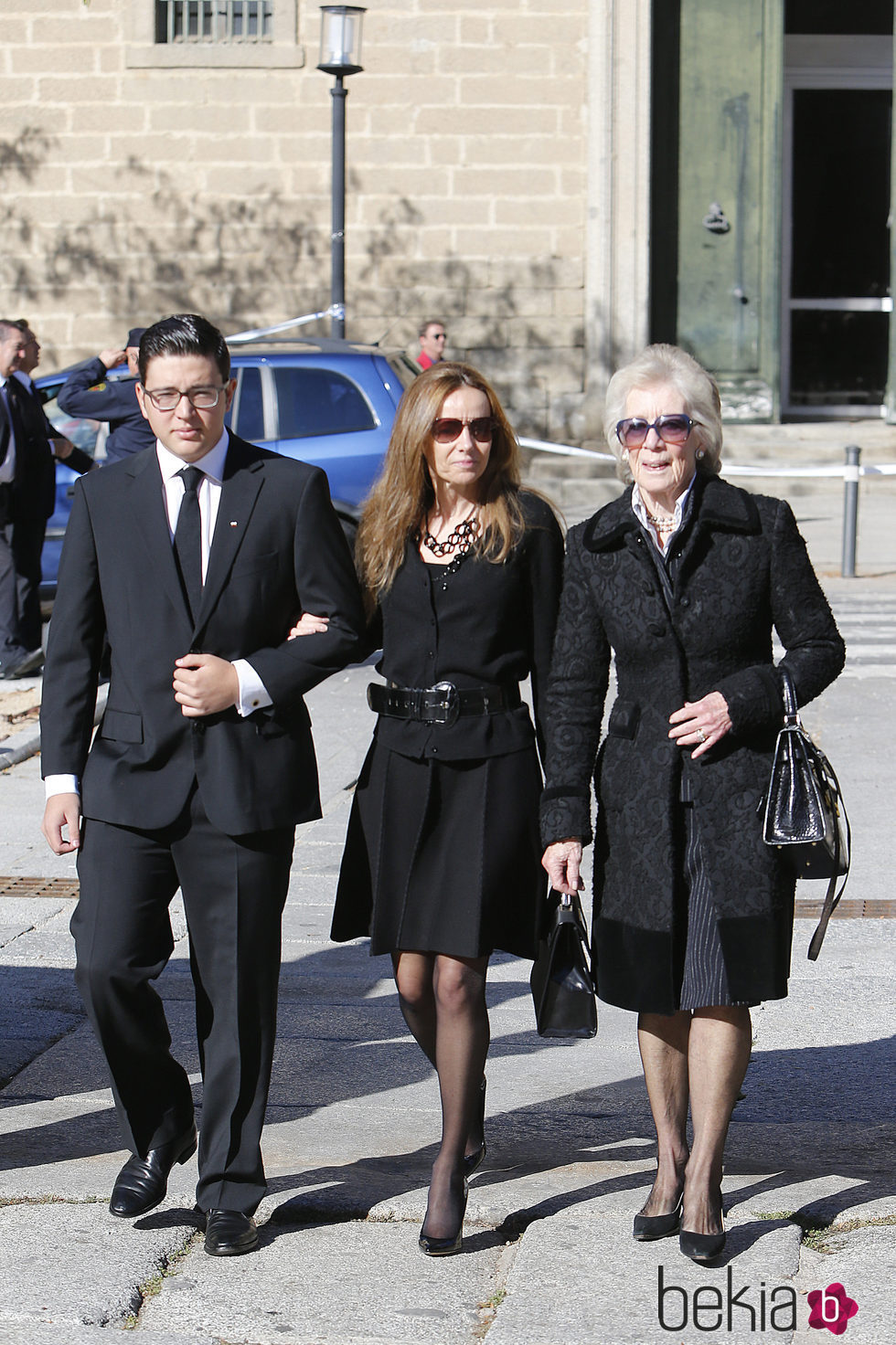 Boris de Bulgaria y Miriam Ungría en el funeral del Duque de Calabria