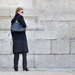 María Zurita en el funeral del Duque de Calabria