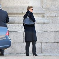 María Zurita en el funeral del Duque de Calabria