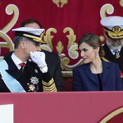 Los Reyes Felipe y Letizia en el Día de la Hispanidad 2015