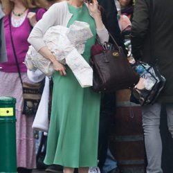 Renée Zellweger en el set de rodaje de 'Bridget Jones's baby'