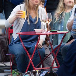 Renée Zellweger rodando una escena de 'Bridget Jones's baby'