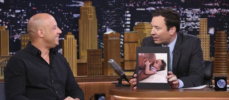 Jimmy Fallon muestra una fotografía de la hija de Vin Diesel en su programa