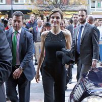 La Reina Letizia llegando al acto homenaje a Francis Ford Coppola en Gijón