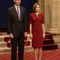 Los Reyes Felipe y Letizia reciben en audiencia a los premiados en los Premios Princesa de Asturias 2015