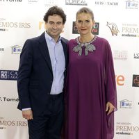 Samantha Vallejo-Nágera y Pepe Rodríguez en los Premios Iris de la Academia de Televisión 2015