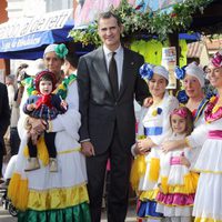 Los Reyes Felipe y Letizia en la entrega del Pueblo Ejemplar de Asturias a Colombres