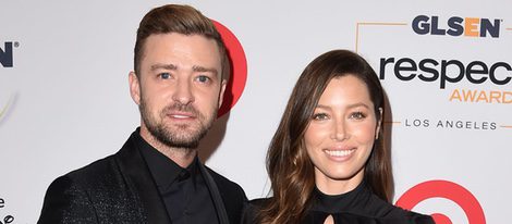 Justin Timberlake y Jessica Biel en la alfombra roja GLSEN Respect Awards