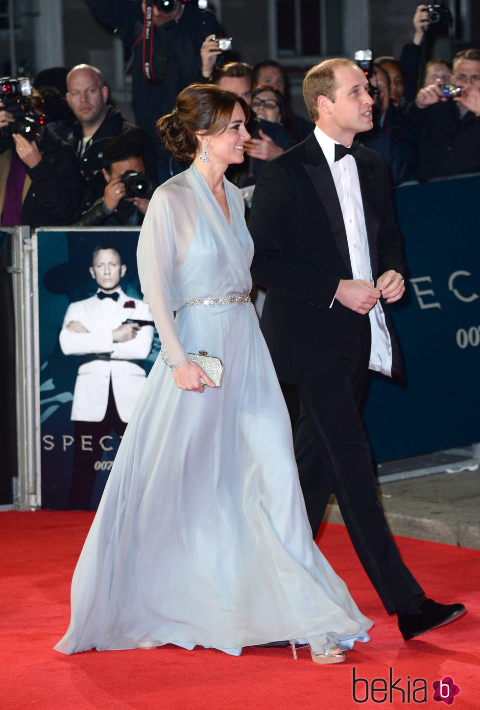 El Príncipe Guillermo y Kate Middleton en el estreno de 'Spectre'