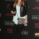 Claudia Molina en el estreno de 'Cabaret Maldito' en Madrid