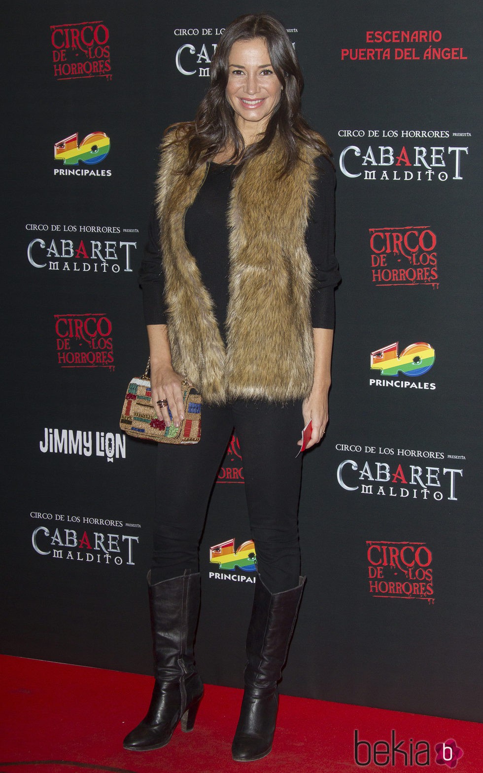 Cecilia Gómez en el estreno de 'Cabaret Maldito' en Madrid