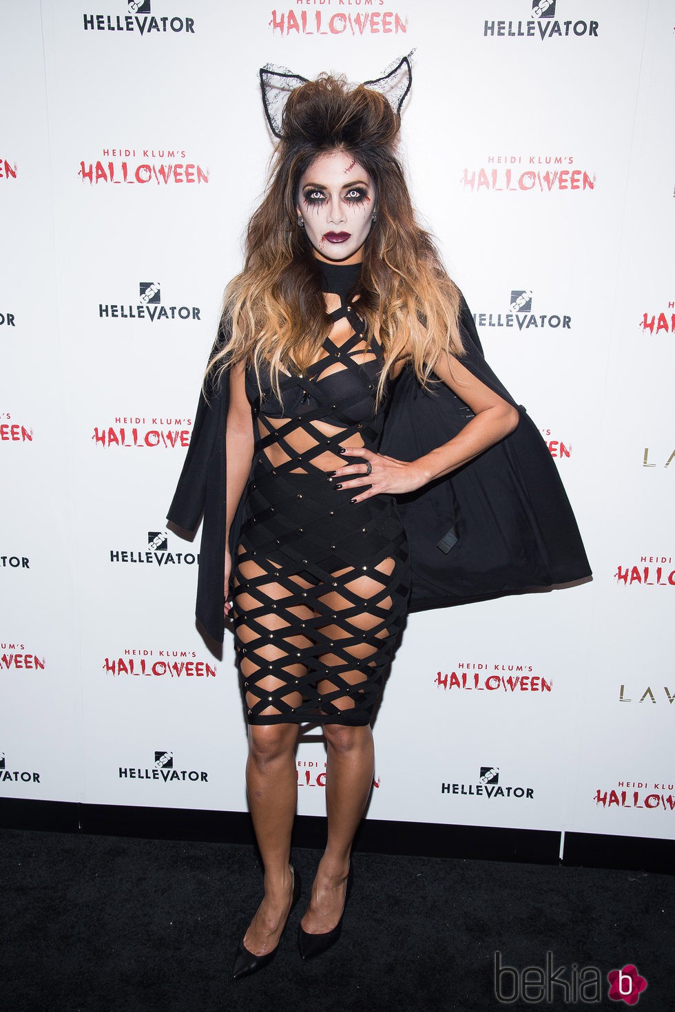 Nicole Scherzinger en la fiesta de Halloween 2015 de Heidi Klum