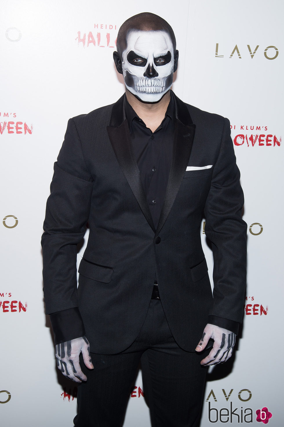 Casper Smart en la fiesta de Halloween 2015 de Heidi Klum