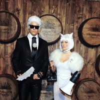 Fergie y Josh Duhamel disfrazados en la fiesta de Casamigos Tequila de Halloween 2015