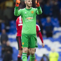 David de Gea tras un partido con el Manchester United