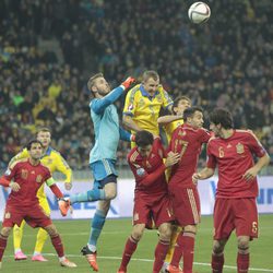 David de Gea en uno de sus partidos como portero de La Roja