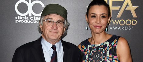 Robert De Niro y Drena De Niro en los Hollywood Film Awards 2015