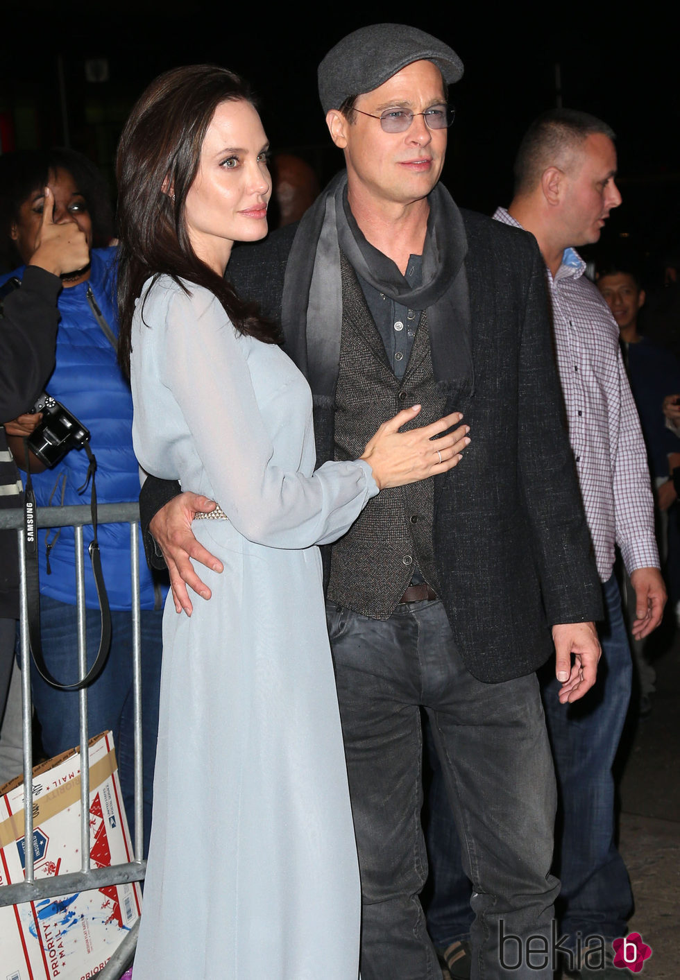 Angelina Jolie y Brad Pitt en el estreno de 'By The Sea' en Nueva York.