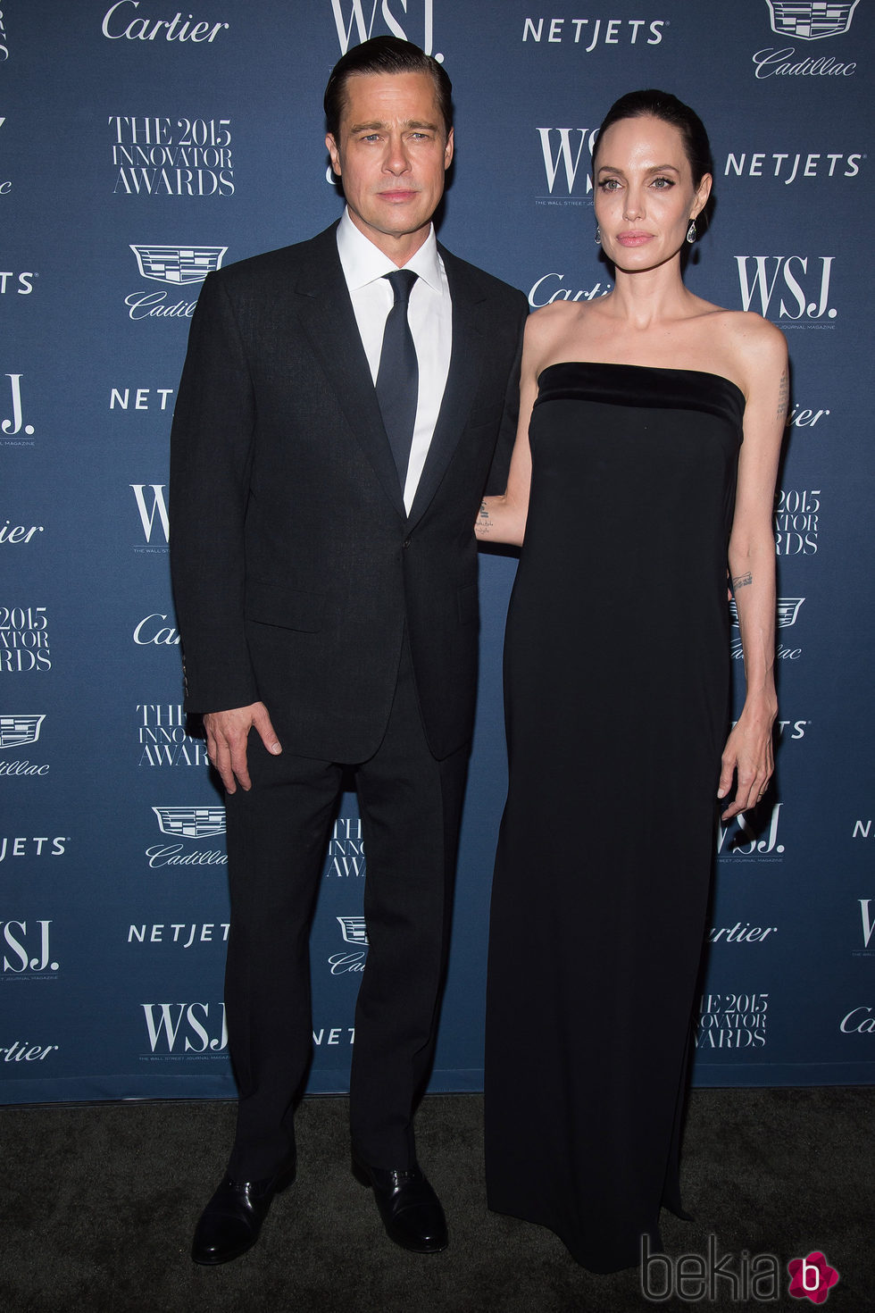 Angelina Jolie y Brad Pitt en los WSJ Innovator Awards 2015