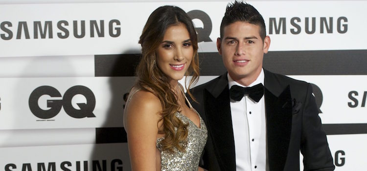 James Rodríguez y Daniela Ospina en los Premios GQ Hombres del Año 2015