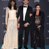 Riccardo Tisci, Naomi Campbell y Kim Kardashian en la Gala LACMA 2015