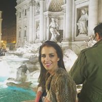 Paula Echevarría en la Fontana di Trevi en Roma