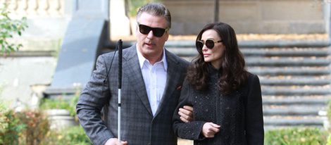 Alec Baldwin y Demi Moore rodando su última película