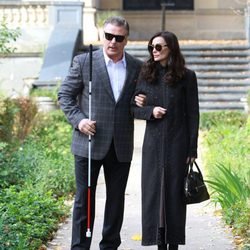 Alec Baldwin y Demi Moore rodando su última película