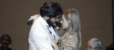 Álex García y Manuela Vellés, muy cómplices