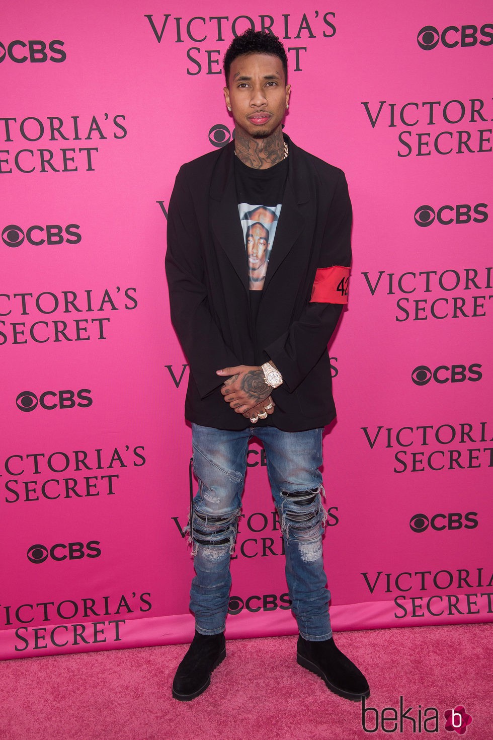 Tyga en el Victoria's Secret Fashion Show 2015