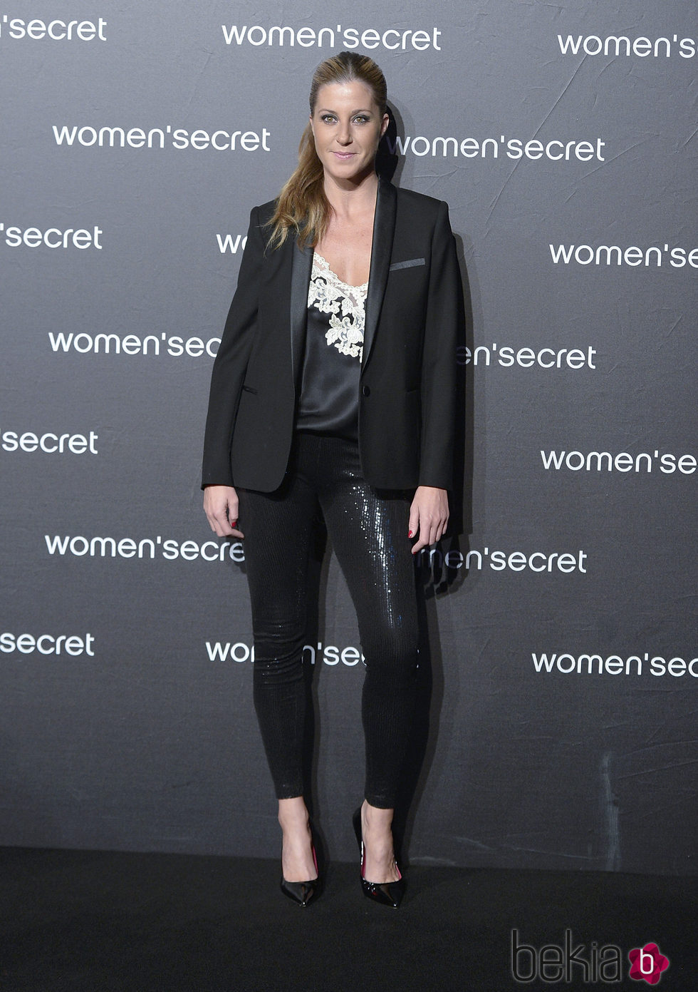 Natalia Álvarez a su llegada al desfile de la colección 'Limited Edition' de Women'secret