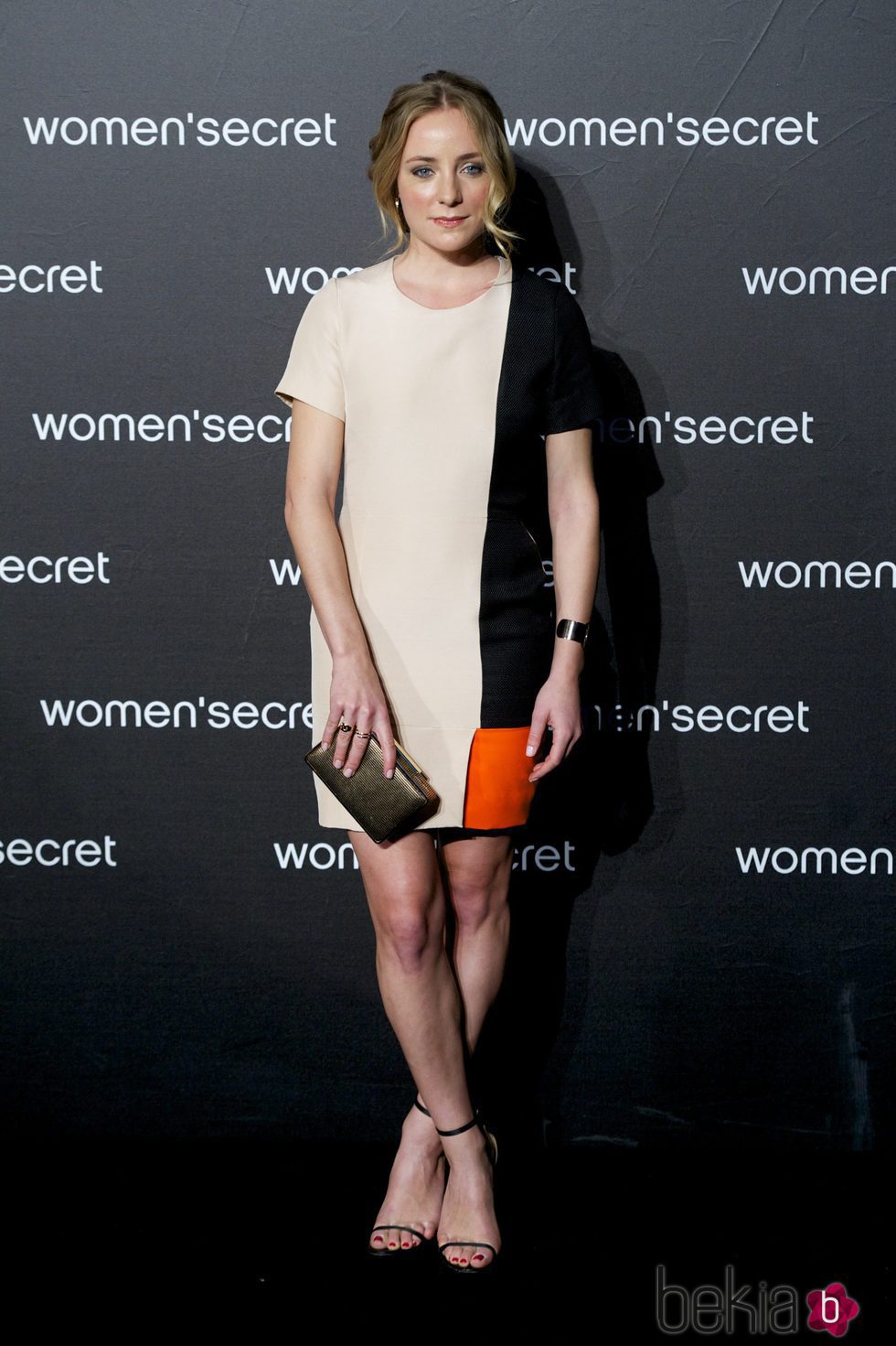 Ángela Cremonte a su llegada al desfile de la colección 'Limited Edition' de Women'secret