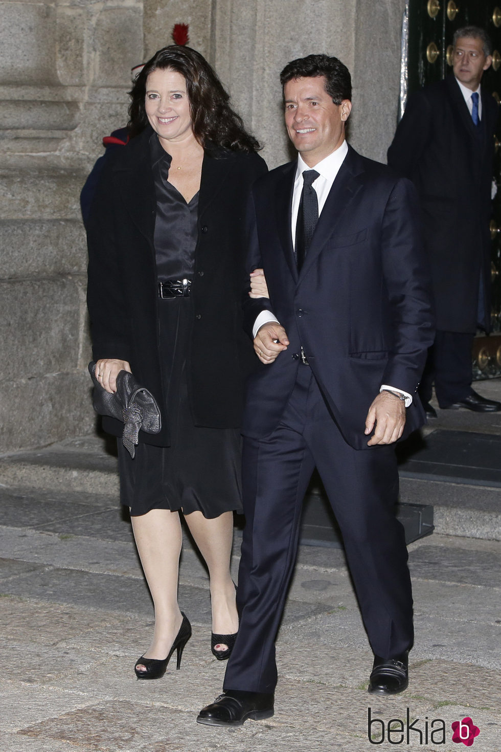 Alexia de Grecia y Carlos Morales en el funeral del Infante Carlos