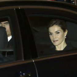 La Reina Letizia en el funeral del Infante Carlos