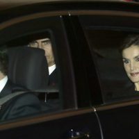 La Reina Letizia en el funeral del Infante Carlos