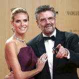 Heidi Klum con su padre Guenther en los Premios Bambi 2015