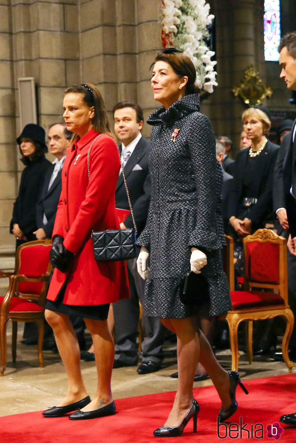 Estefanía y Carolina de Mónaco en el Día Nacional de Mónaco 2015