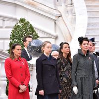 Estefanía de Mónaco, Alexandra de Hannover y Carolina de Mónaco en el Día Nacional de Mónaco 2015