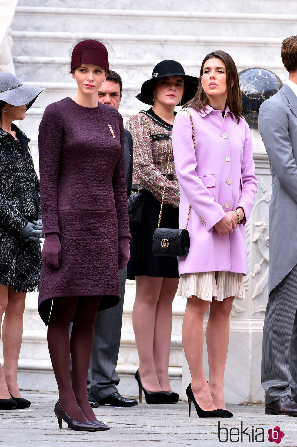 Charlene de Mónaco y Carlota Casiraghi en el Día Nacional de Mónaco 2015