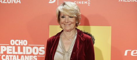 Esperanza Aguirre en la premiere en Madrid de 'Ocho Apellidos Catalanes'