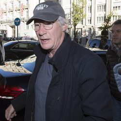 Richard Gere llegando a su hotel de Madrid para presentar 'Invisibles'