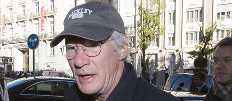 Richard Gere llegando a su hotel de Madrid para presentar 'Invisibles'