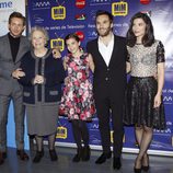 Pablo Rivero, María Galiana, Paula Gallego, Ricardo Gómez e Irene Visedo en el preestreno de 'Cuéntame cómo pasó' en el Festival Mim Series 2015