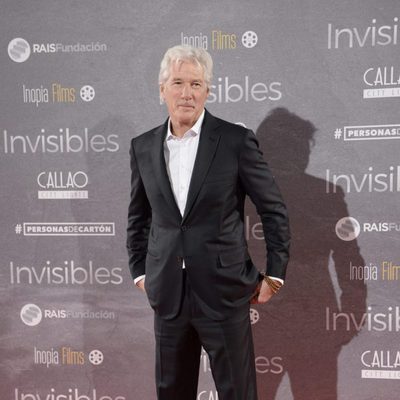 Richard Gere presenta a su novia Alejandra Silva en el estreno de 'Invisibles'