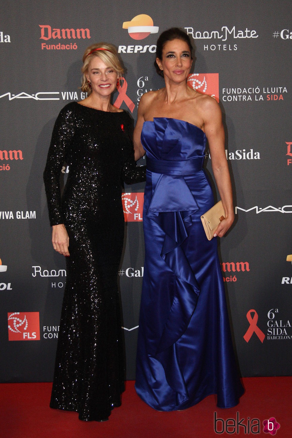 Belén Rueda y Elsa Anka en la Gala contra el Sida 2015 de Barcelona