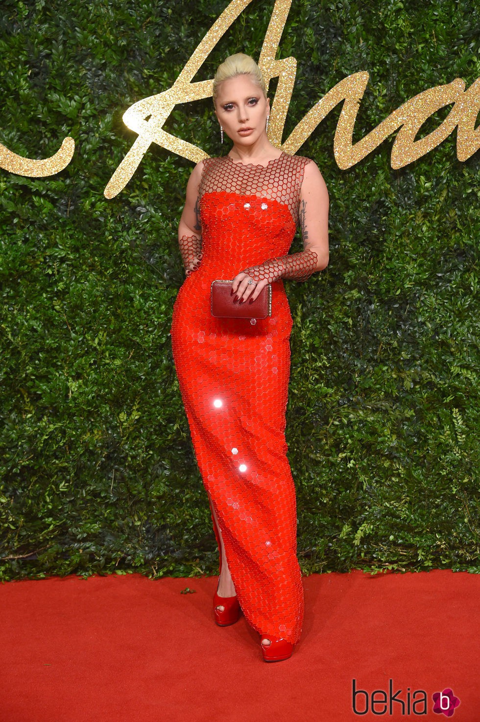 Lagy Gaga en los British Fashion Awards 2015