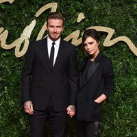 David Beckham y Victoria Beckham en los British Fashion Awards 2015