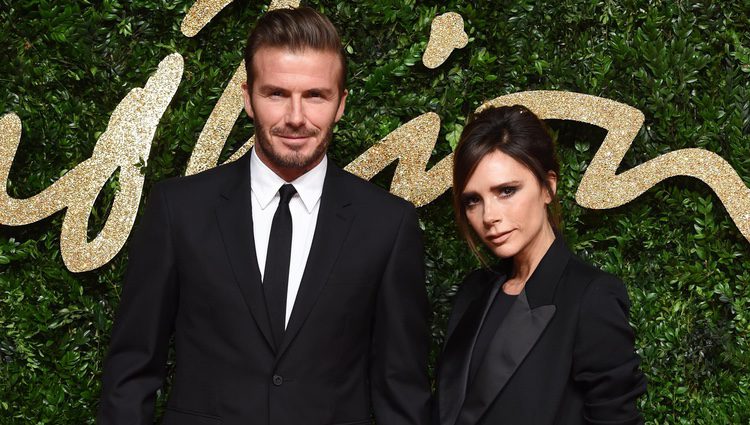 David Beckham y Victoria Beckham en los British Fashion Awards 2015