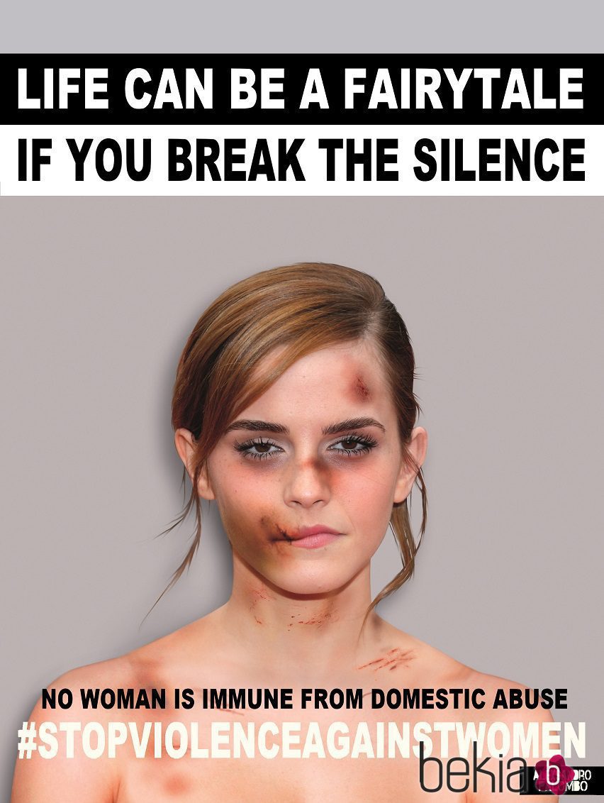 Emma Watson imagen de la campaña #Breakthesilence 2015